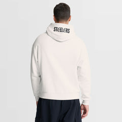 Pittsburgh Steelers Oversized Type Play Location Hoodie Cream | Fanatics