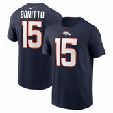Nik Bonitto Denver Broncos Player Name & Number T-Shirt Navy | Nike for Sale
