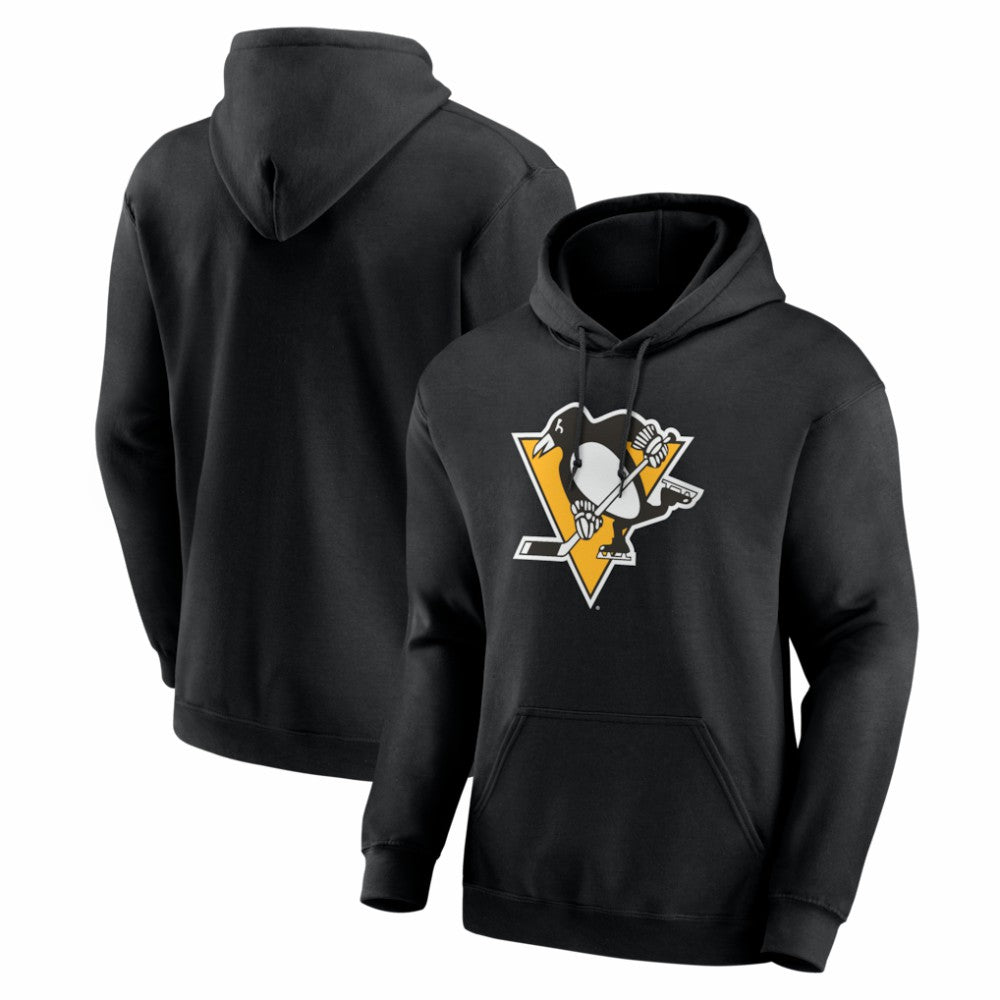 Pittsburgh Penguins Logo Athletic Essential Hoodie - Black - NHL