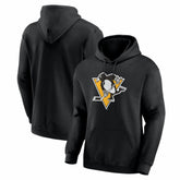 Pittsburgh Penguins Logo Athletic Essential Hoodie - Black - NHL