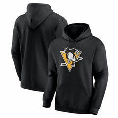 Pittsburgh Penguins Logo Athletic Essential Hoodie - Black - NHL
