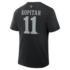 Anze Kopitar Los Angeles Kings Fanatics Authentic Stack Name & Number T-Shirt - Black - NHL