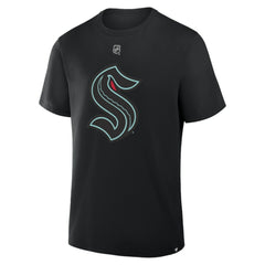 Philipp Grubauer Seattle Kraken Fanatics Authentic Stack Name & Number T-Shirt - Black - NHL