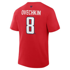 Alexander Ovechkin Washington Capitals Fanatics Authentic Stack Name & Number T-Shirt - Red - NHL