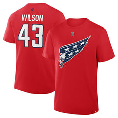 Tom Wilson Washington Capitals Fanatics Authentic Stack Name & Number T-Shirt - Red - NHL