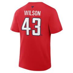 Tom Wilson Washington Capitals Fanatics Authentic Stack Name & Number T-Shirt - Red - NHL