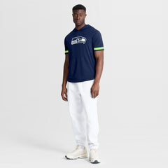 Seattle Seahawks Optimal Play Short Sleeve Hooded T-Shirt College Navy | Fanatics