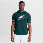 Philadelphia Eagles Optimal Play Short Sleeve Hooded T-Shirt Midnight Green | Fanatics