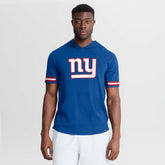 New York Giants Optimal Play Short Sleeve Hooded T-Shirt Royal | Fanatics
