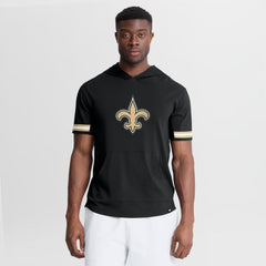 New Orleans Saints Optimal Play Short Sleeve Hooded T-Shirt Black | Fanatics