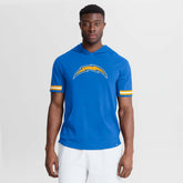 Los Angeles Chargers Optimal Play Short Sleeve Hooded T-Shirt Powder Blue | Fanatics
