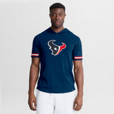 Houston Texans Optimal Play Short Sleeve Hooded T-Shirt Navy | Fanatics