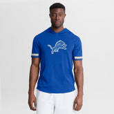 Detroit Lions Optimal Play Short Sleeve Hooded T-Shirt Blue | Fanatics