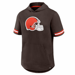 Cleveland Browns Optimal Play Short Sleeve Hooded T-Shirt Brown | Fanatics