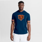 Chicago Bears Optimal Play Short Sleeve Hooded T-Shirt Navy | Fanatics
