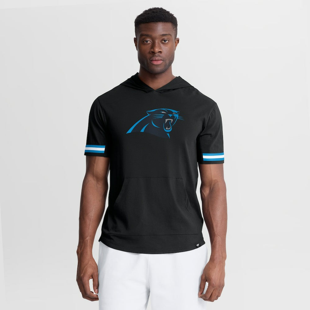Carolina Panthers Optimal Play Short Sleeve Hooded T-Shirt Black | Fanatics