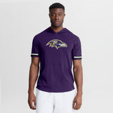 Baltimore Ravens Optimal Play Short Sleeve Hooded T-Shirt Purple | Fanatics
