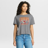 Kansas City Chiefs Women's Overplayed Tribute Tri-Blend Boxy T-Shirt Heather Gray | Fanatics