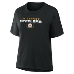 Pittsburgh Steelers Women's Fade Legacy T-Shirt Black | Fanatics