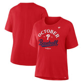 Philadelphia Phillies Women's Fanatics 2025 MLB Postseason Locker Room T-Shirt - MLB