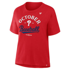 Philadelphia Phillies Women's Fanatics 2025 MLB Postseason Locker Room T-Shirt - MLB