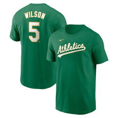 Jacob Wilson Athletics Nike Fuse Name & Number T-Shirt - MLB