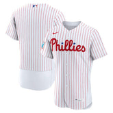 Philadelphia Phillies Nike Home Sponsor Patch Authentic Jersey - MLB