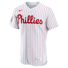 Philadelphia Phillies Nike Home Sponsor Patch Authentic Jersey - MLB