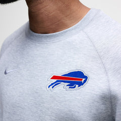 Buffalo Bills Tech Fleece Raglan Sweatshirt Heather Gray | Nike for Sale