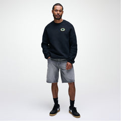Green Bay Packers Tech Fleece Raglan Sweatshirt Black | Nike for Sale