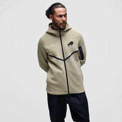 Buffalo Bills Tech Fleece Raglan Full-Zip Windrunner Hoodie Olive | Nike for Sale