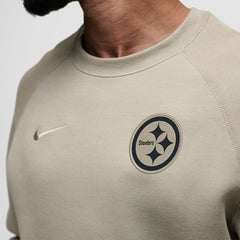 Pittsburgh Steelers Tech Fleece Raglan Sweatshirt Olive | Nike for Sale