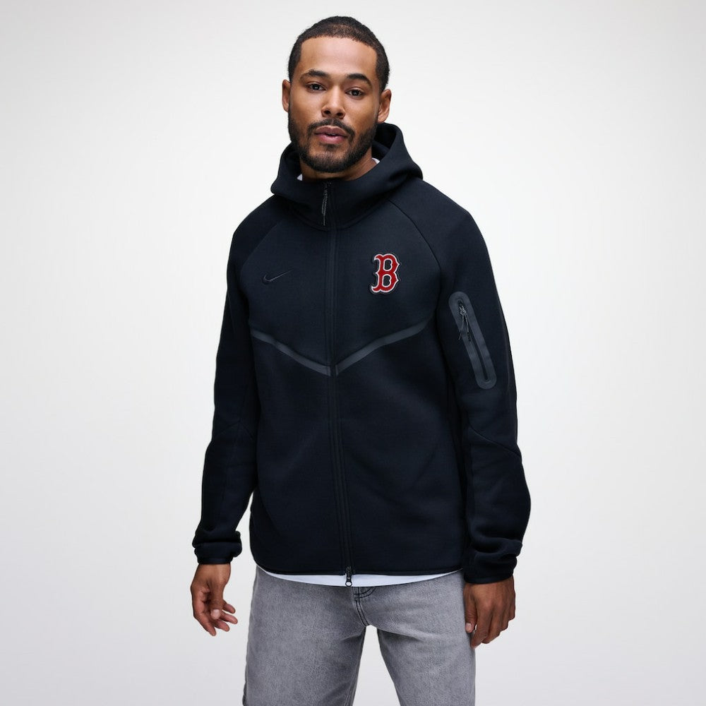 Boston Red Sox Nike Tech Fleece Raglan Full-Zip Windrunner Hoodie - MLB