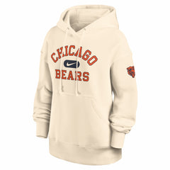 Chicago Bears Women's Oversized Legacy Phoenix Hoodie Natural | Nike for Sale