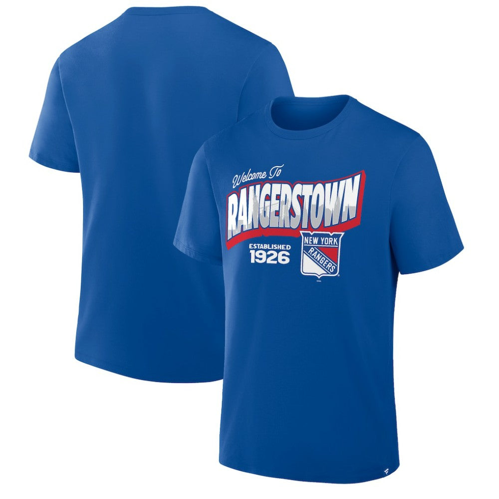 New York Rangers Fanatics Hometown Local T-Shirt - Blue - NHL