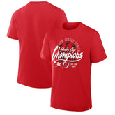 New Jersey Devils Fanatics 3x Stanley Cup Champions T-Shirt - Red - NHL