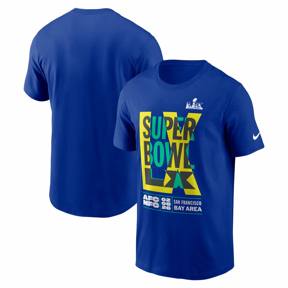 Super Bowl LX Essential T-Shirt Royal | Nike for Sale