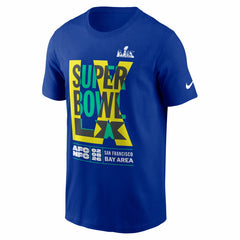 Super Bowl LX Essential T-Shirt Royal | Nike for Sale