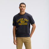 Green Bay Packers IconicFleece Short Sleeve Sweatshirt Black | Fanatics