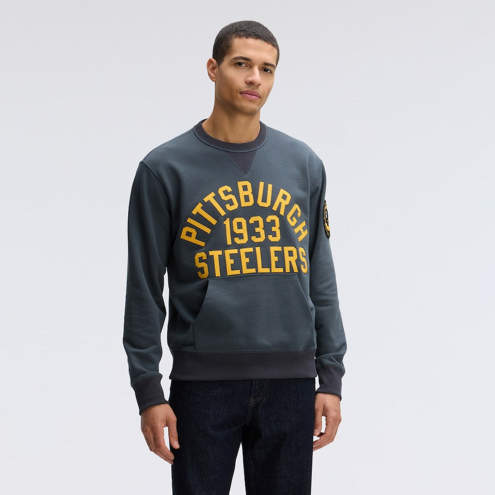 Pittsburgh Steelers IconicFleece Pocket Sweatshirt Charcoal | Fanatics