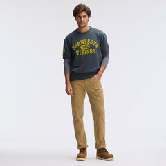 Minnesota Vikings IconicFleece Short Sleeve Sweatshirt Charcoal | Fanatics