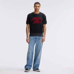 Kansas City Chiefs IconicFleece Short Sleeve Sweatshirt Black | Fanatics