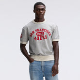 San Francisco 49ers IconicFleece Short Sleeve Sweatshirt Heather Gray | Fanatics