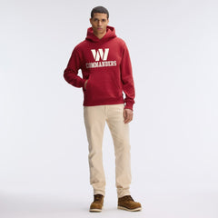 Washington Commanders IconicFleece Flocked Hoodie Burgundy | Fanatics