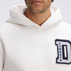 Dallas Cowboys IconicFleece Letterman Hoodie Oatmeal | Fanatics