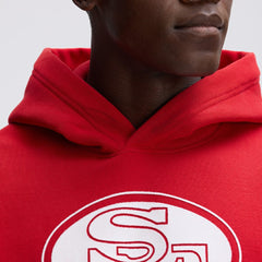 San Francisco 49ers IconicFleece Flocked Hoodie Scarlet | Fanatics