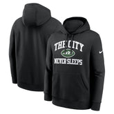 New York Jets The City Never Sleeps Club Fleece Hoodie Black | Nike for Sale