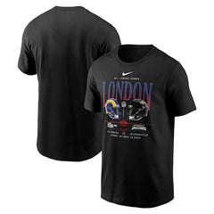 Los Angeles Rams vs. Jacksonville Jaguars International Games London 2025 T-Shirt Black | Nike for Sale