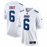 Jaxson Dart New York Giants Fashion Game Jersey Tundra White | Nike for Sale
