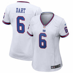 Jaxson Dart New York Giants Women's Alternate Vintage White Game Jersey White | Nike for Sale